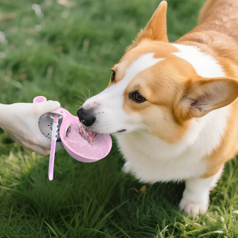 2-in-1 Portable Dog Pet Water Bottle 