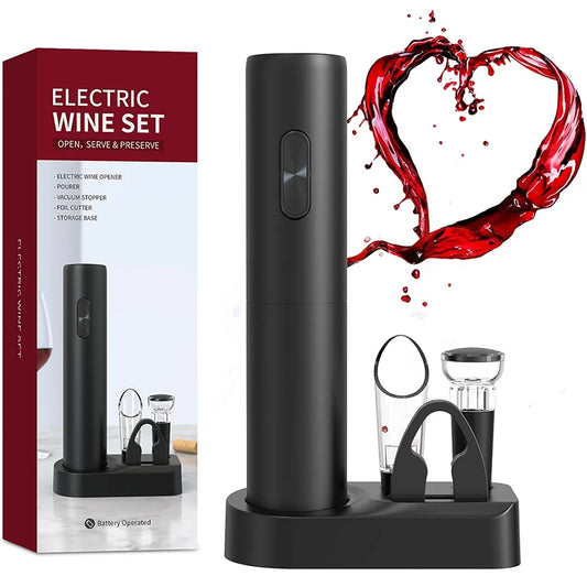 The Ultimate 4-in-1 Electric Wine Opener Set