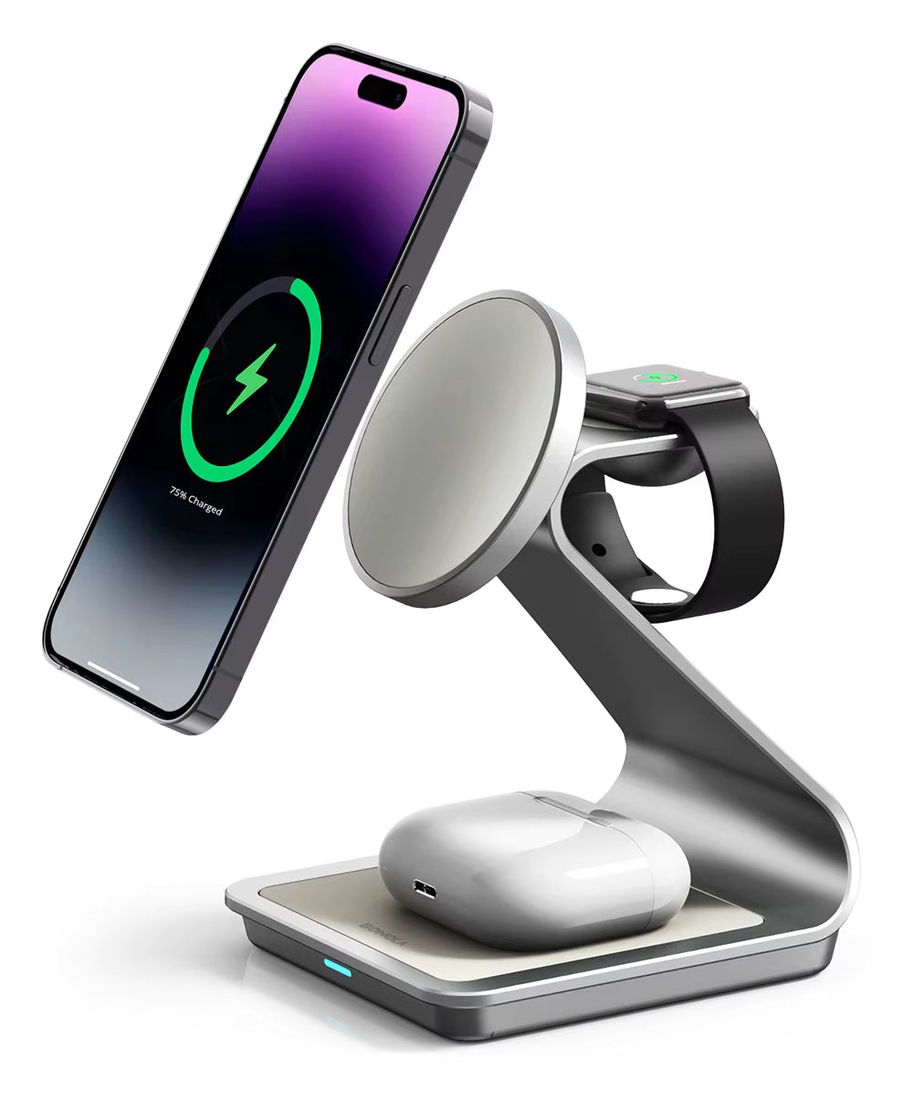 MaxCharge 3-in-1 Wireless Charging Station – The Must-Have Charger for Modern Women
